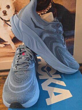 Hoka One One Arahi 8 Men's Running Sneakers Triple Blue Mesh Lace Up 1168690 13
